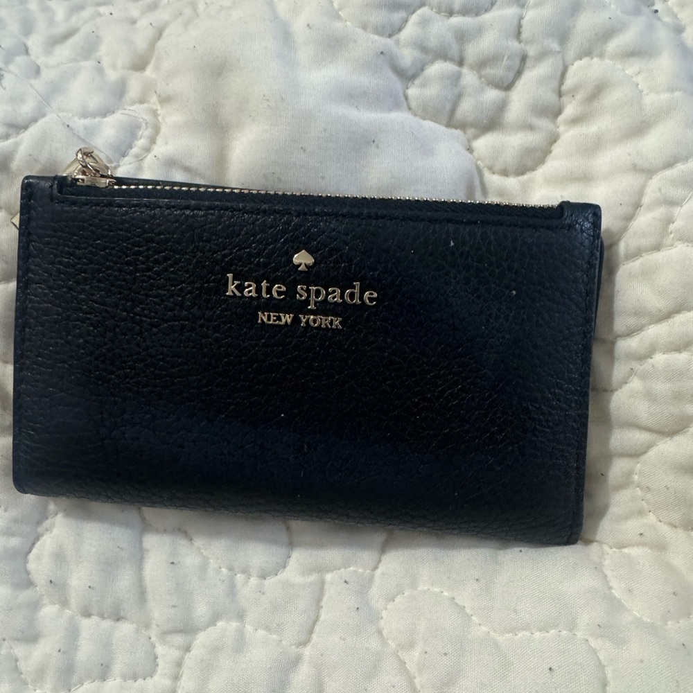 Kate Spade Black Leather Clutch